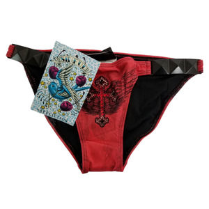Affliction Bikini Bottom Femme Fatale S New